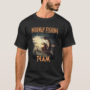 T-shirt Équipe de pêche de Norvège Scandinavia Norge Souve