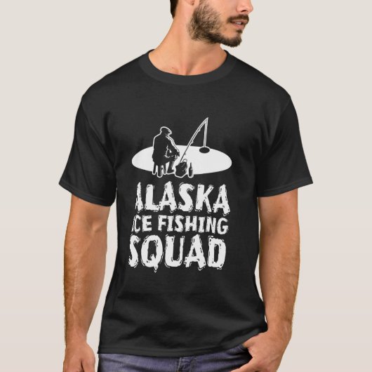 T-shirt Équipe de pêche sur glace d'Alaska (Devant)