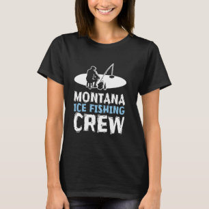 T-shirt Équipe de pêche sur glace du Montana