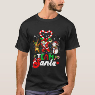 T-shirt Équipe de Père Noël Dabbing Reindeer Candy Funny C