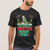 Équipe de perroquets de Noël portant le chapeau de