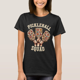 T-shirt Équipe de pickleball drôle équipe de pickleball fe