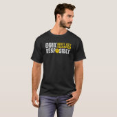 T-shirt Équipe De Pickleball Vêtements Dink Responsable (Devant entier)