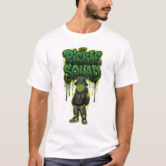T-shirt Équipe de Pickles Graffiti Edgy Graphique Hip Hop