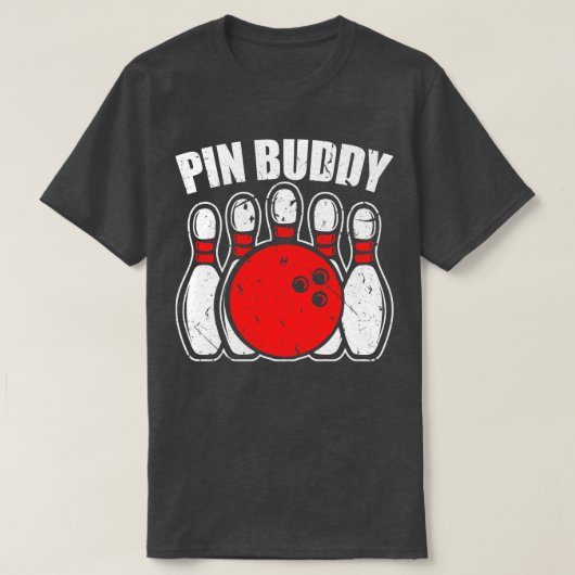 T-shirt Équipe de Pin Buddy Bowling (Design devant)