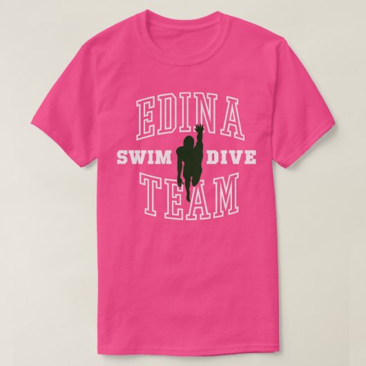 T-shirt Équipe de plongée Edina Swim5 (Design devant)