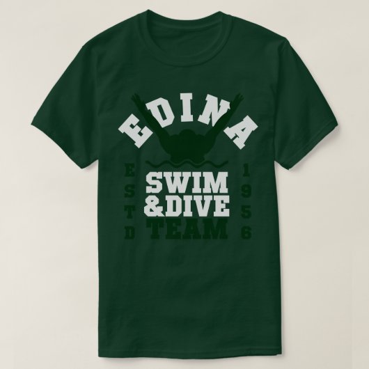 T-shirt Équipe de plongée natation Edina 11 (Design devant)