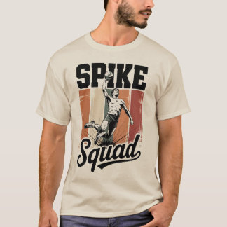 T-shirt Équipe de pointe de volley-ball rétro