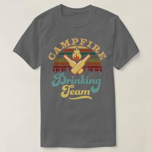 T-shirt Équipe de pompiers Camping 1 (Design devant)