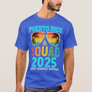 T-shirt Équipe de Porto Rico 2025 Vacances Ami Famille Mat