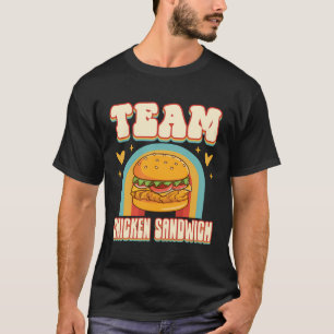 T-shirt Équipe de poulet Sandwich Cute Food Addict