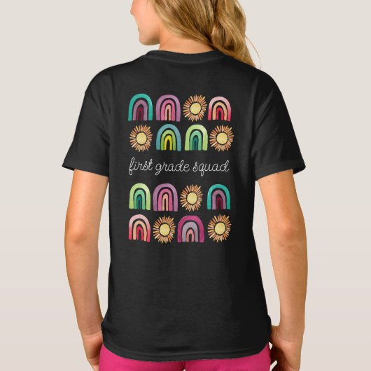 T-shirt Équipe de première année Arc en ciel et soleils Re (Dos)