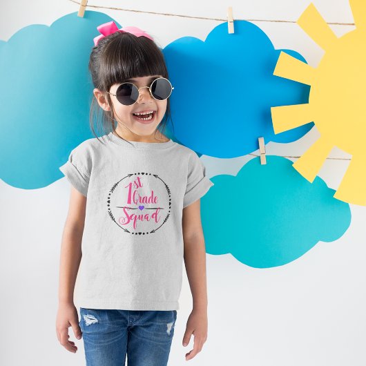 T-shirt Équipe de première année mignonne