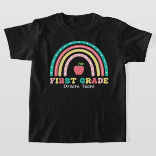 T-shirt équipe de première classe rétro rinbow