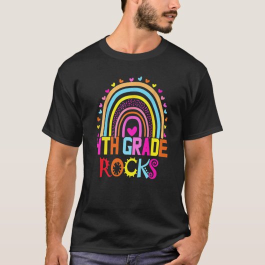T-shirt Équipe de première journée 4e année Rainbo (Devant)
