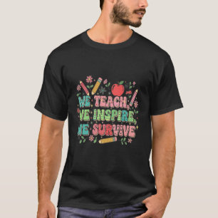 T-shirt Équipe de professeurs arc-en-ciel drôle pour la re
