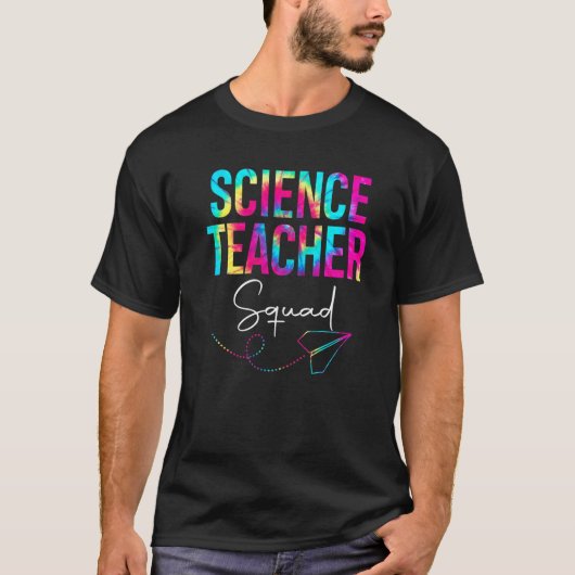T-shirt Équipe de professeurs de sciences Tie Dye Retour À (Devant)