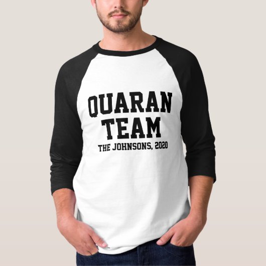 T-shirt Équipe de Quaran personnalisée (Devant)