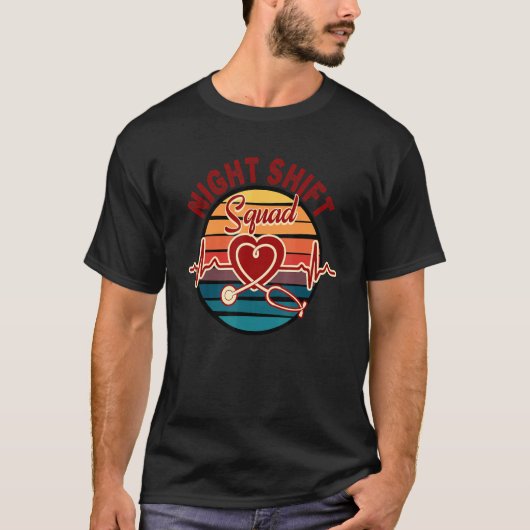 T-shirt Équipe de quart de nuit 1 (Devant)