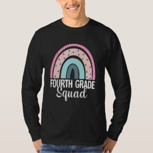 T-shirt Équipe de quatrième année arc-en-ciel garçons fill