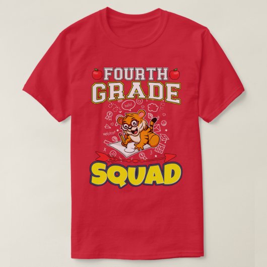 T-shirt Équipe de quatrième année Funny École primaire pri (Design devant)