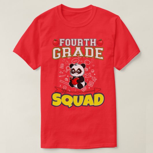 T-shirt Équipe de quatrième année Funny École primaire pri (Design devant)