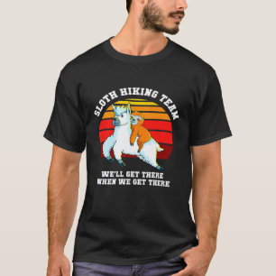 T-shirt Équipe de randonnée de paresseux amoureux de lama
