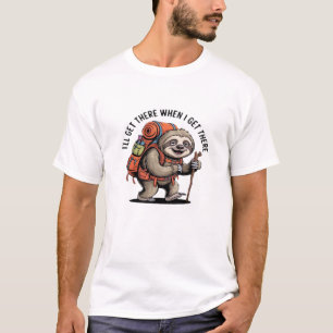 T-shirt Équipe de randonnée de paresseux drôle - Classique