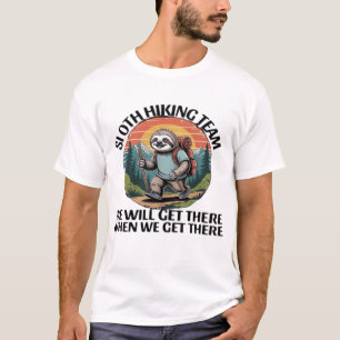 T-shirt Équipe de randonnée de paresseux drôle on y sera q