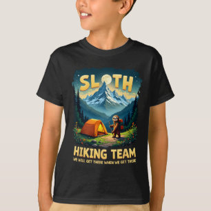 T-shirt Équipe de randonnée de paresseux Nous arriverons q