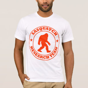 T-shirt ÉQUIPE DE RECHERCHE de SASQUATCH - pro logo rouge
