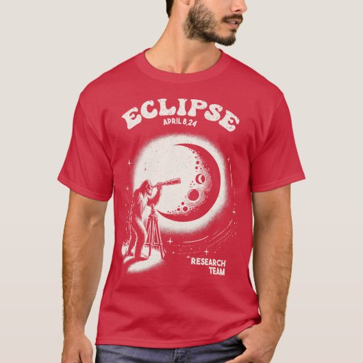T-shirt Équipe de recherche Eclipse 2024 (Devant)