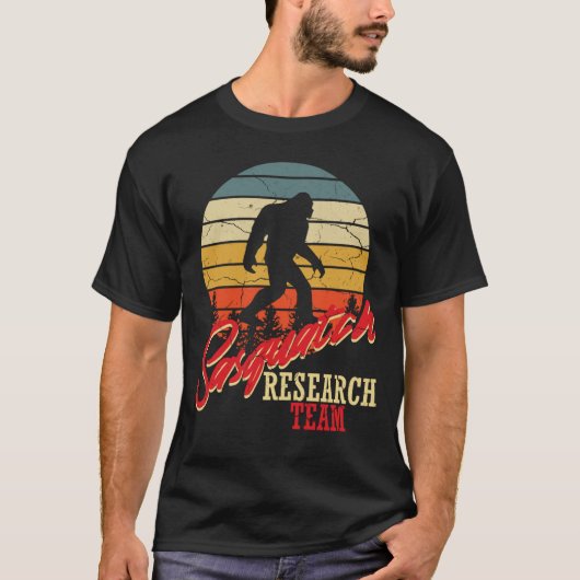 T-shirt Équipe de recherche Sasquatch (Devant)