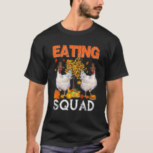 T-shirt Équipe de repas de Thanksgiving Deux poulets d'aut