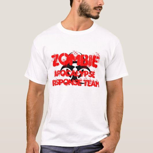 T-shirt Équipe de réponse à l'apocalypse zombie (Devant)