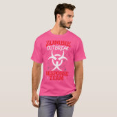 T-shirt Équipe de réponse à l'épidémie de zombies Hallowee (Devant entier)