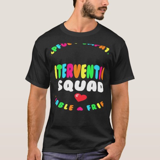 T-shirt Équipe de réponse RTI Enseignant Rentrée Intervent (Devant)