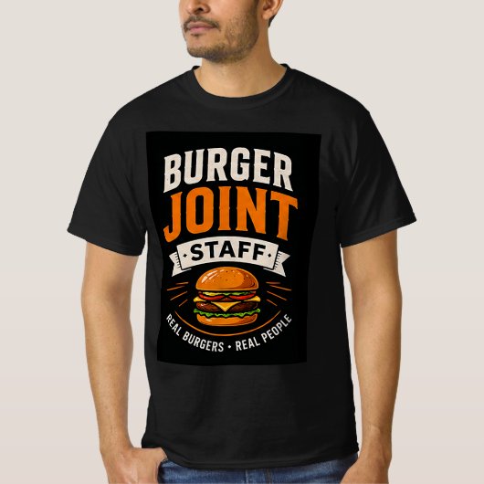 T-shirt Équipe de restauration rapide du Burger Joint 🍟 (Devant)