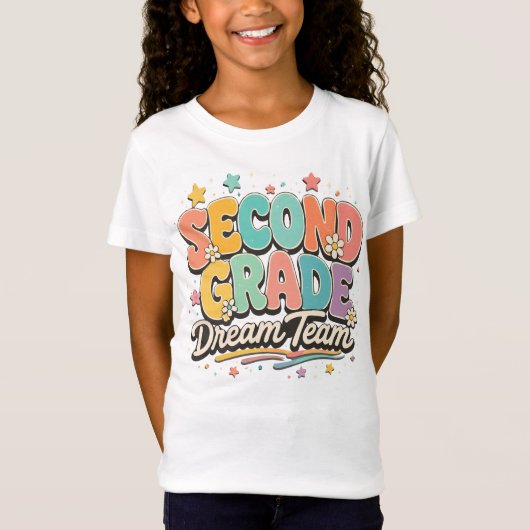 T-Shirt Équipe de rêve de 2e année (Devant)