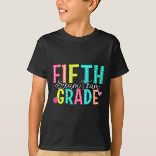 T-shirt Équipe de rêve de cinquième année Retour à l'école
