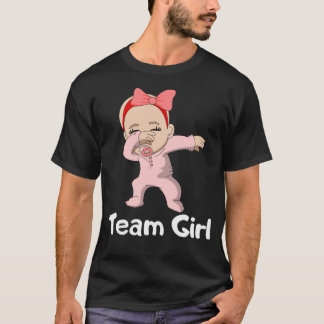 T-shirt Équipe de Reveal de sexe féminin Dabbing Baby