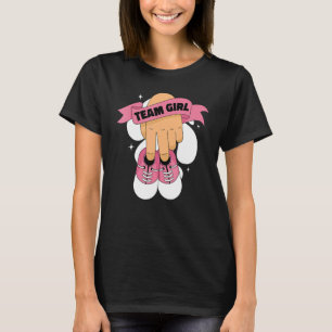 T-shirt Équipe de révélation de genre Fille bébé Fille Cha