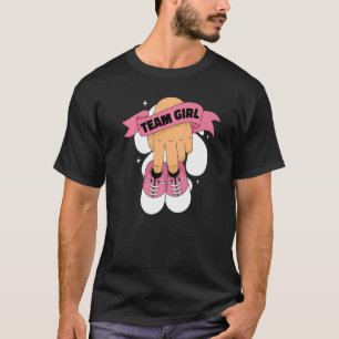 T-shirt Équipe de révélation de genre Fille bébé Fille Cha