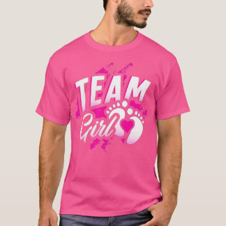 T-shirt Équipe de révélation de sexe fille Baby shower fêt