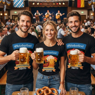 T-shirt Équipe de rigolade Oktoberfest Schitzengiggle Bièr