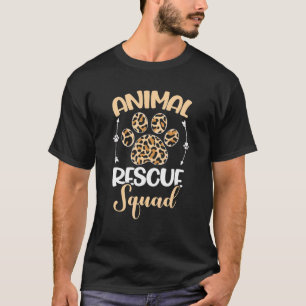 T-shirt Équipe de sauvetage animale Secourue animale
