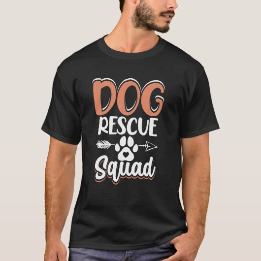 T-shirt Équipe de Secourt de chien (Devant)