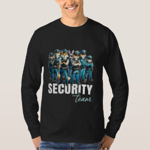 T-shirt Équipe de sécurité animée drôle - Personnel de la