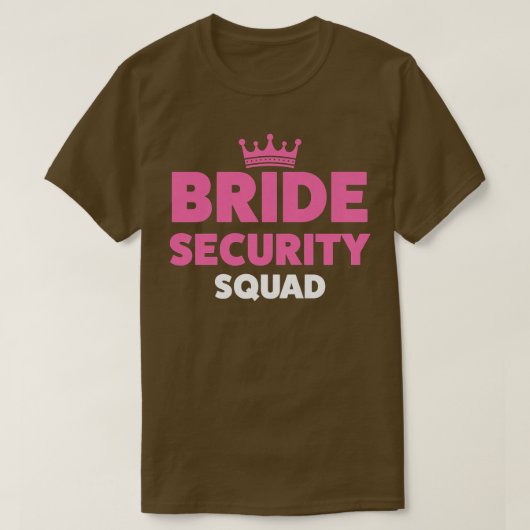 T-shirt Équipe de sécurité de la mariée femmes (Design devant)