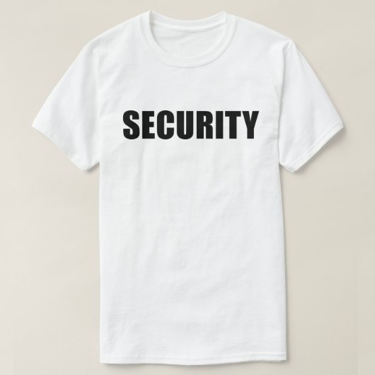 T-shirt Équipe de sécurité d'événement (Design devant)